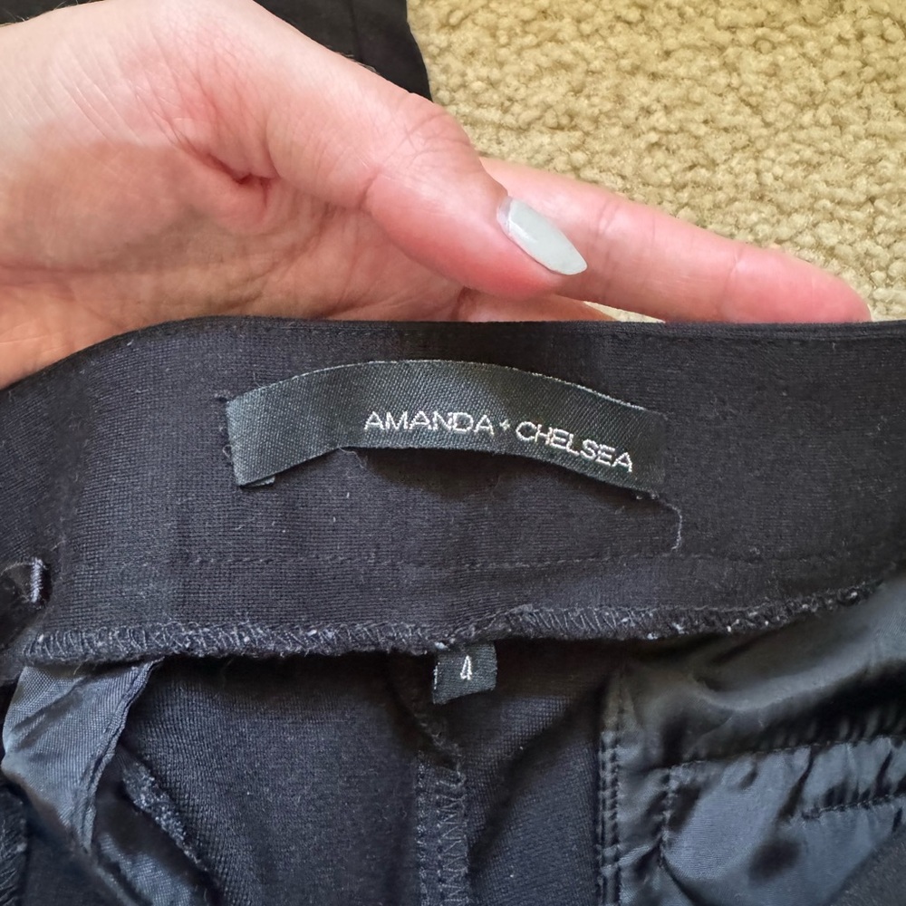 🖤 Amanda + Chelsea Black Stretch Dress Pants – Size 4 🖤 - Picture 7 of 7